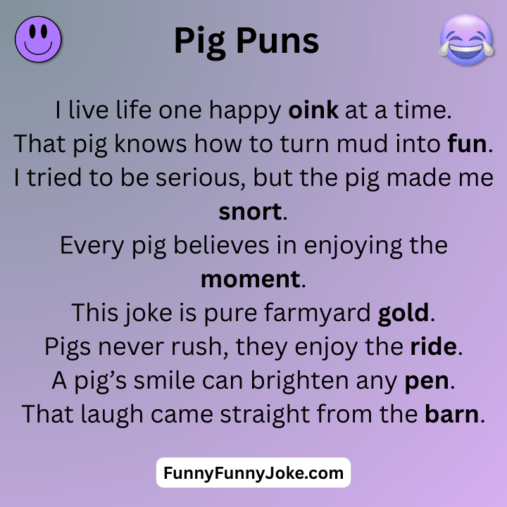 Pig Puns One Liners