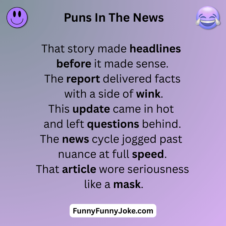 Puns In The News