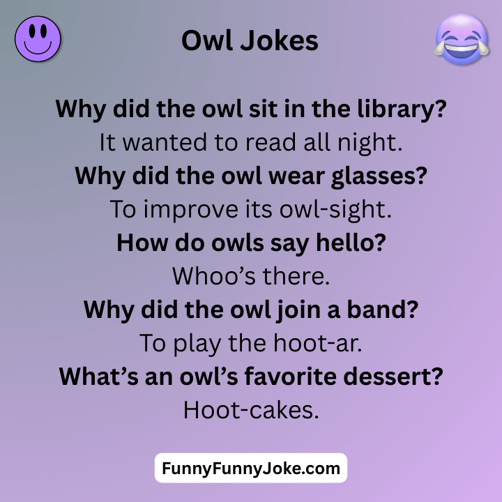 Short Owl Jokes