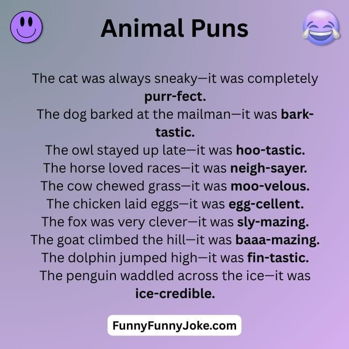 Best Animal Puns