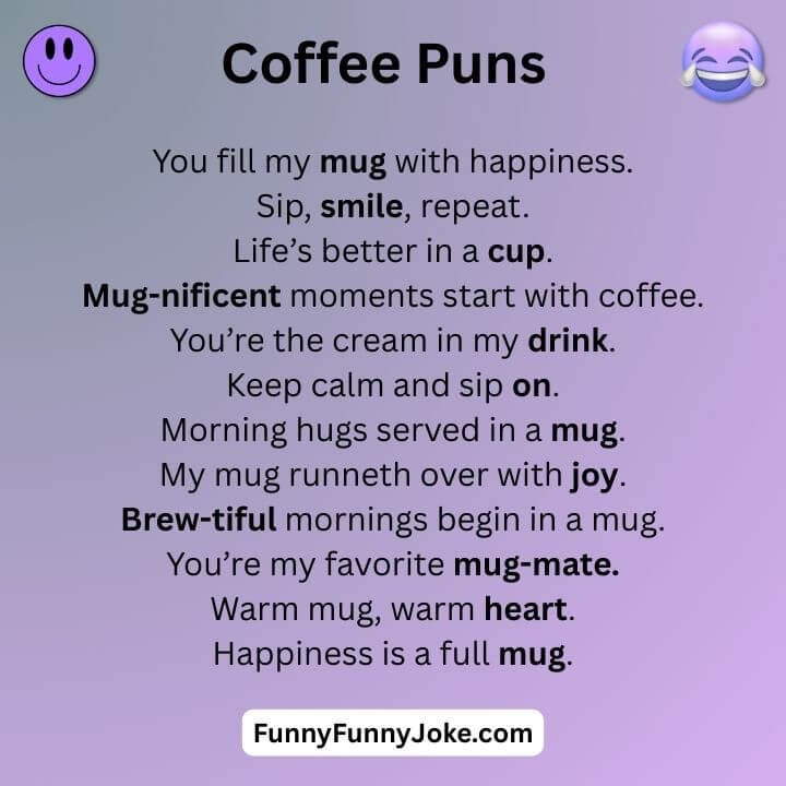 Coffee Mug Puns