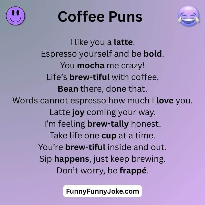 Coffee Puns 