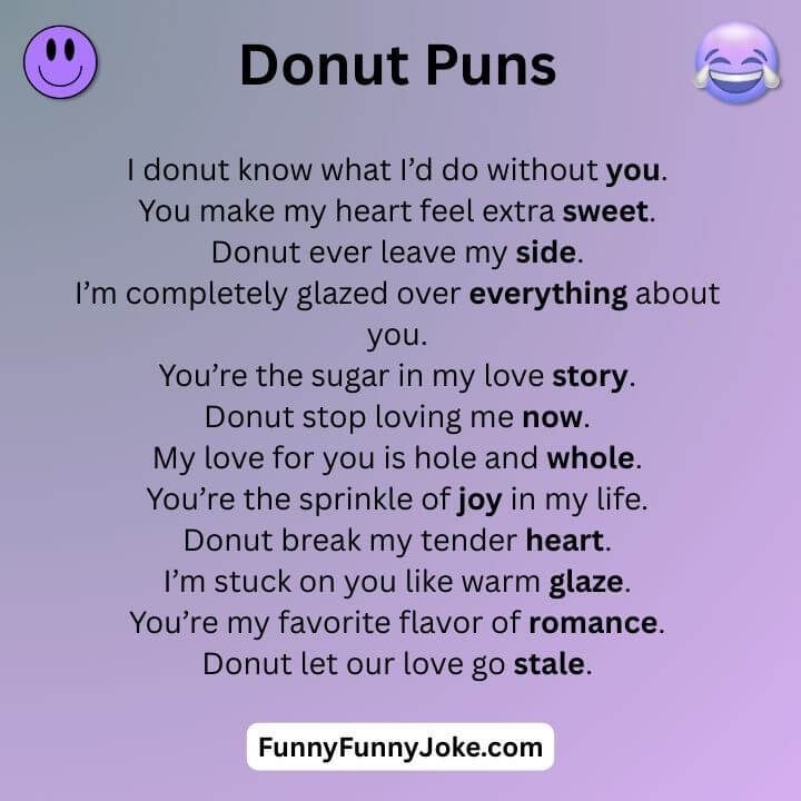 Donut Love Puns