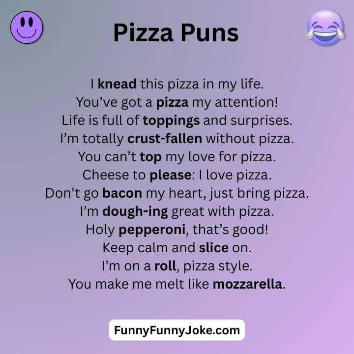 Funny Pizza Puns