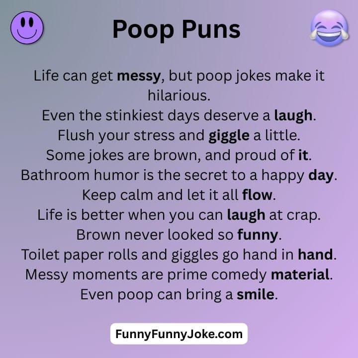 Funny Poop Puns