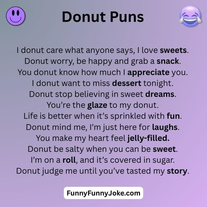 Puns About Donut  