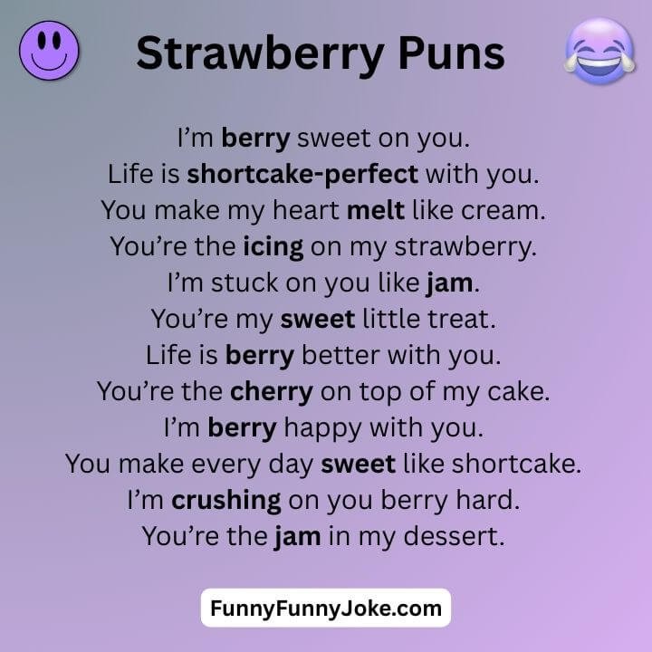 Strawberry Shortcake Puns