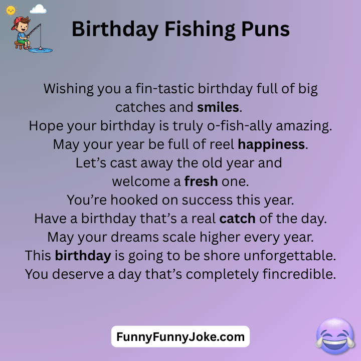 Birthday Fishing Puns