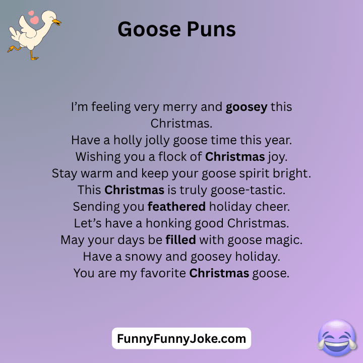 Goose Puns