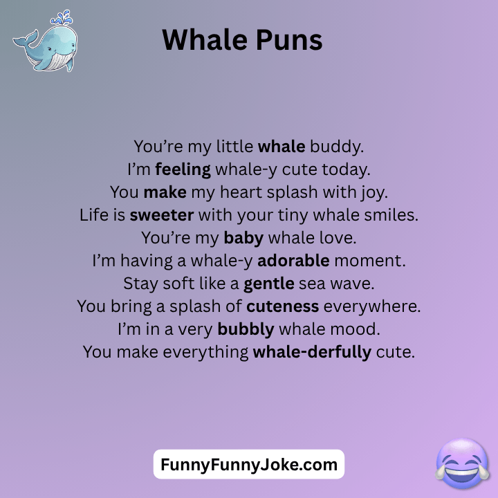 Whale Puns