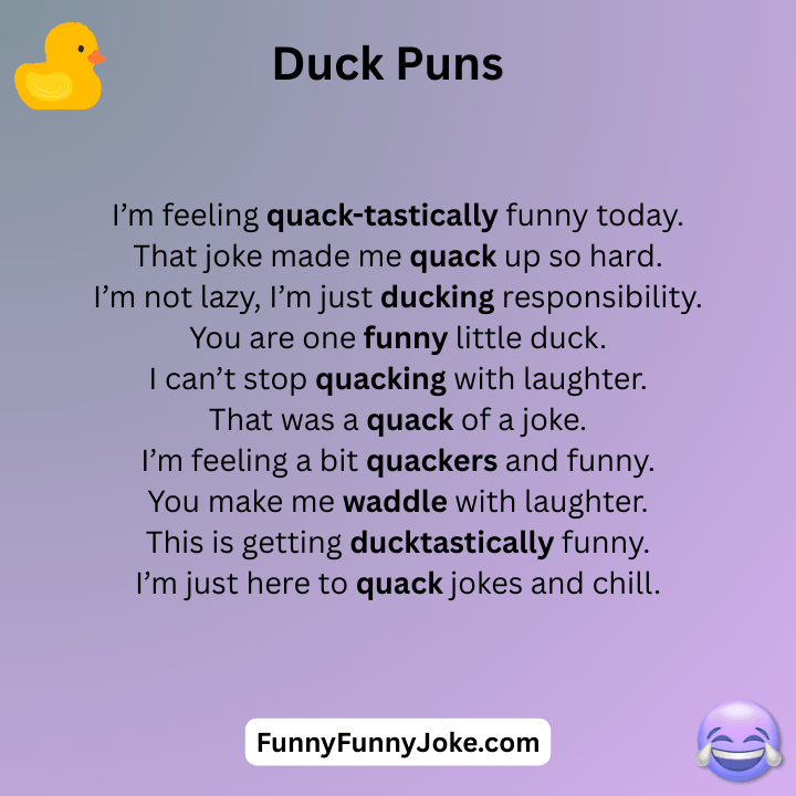 Duck Puns