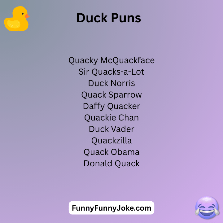 Duck Puns