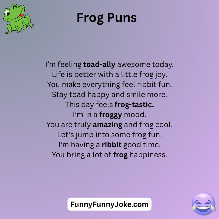 Frog Puns