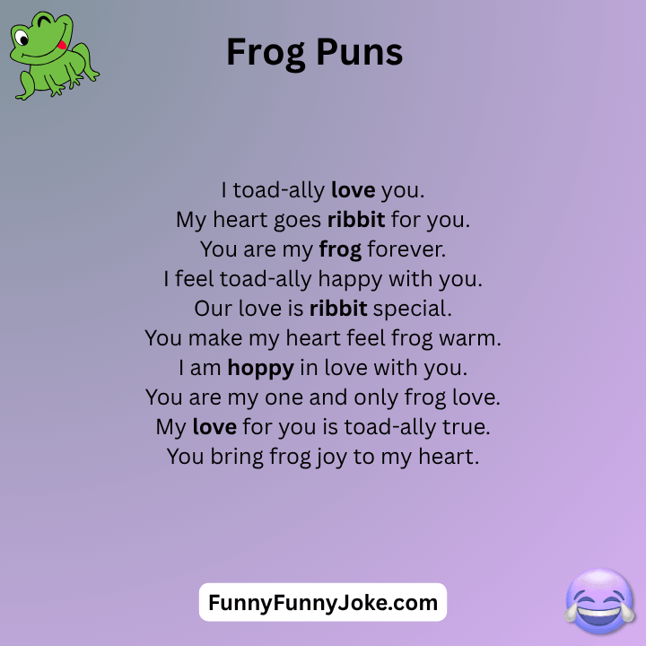 Frog Puns)