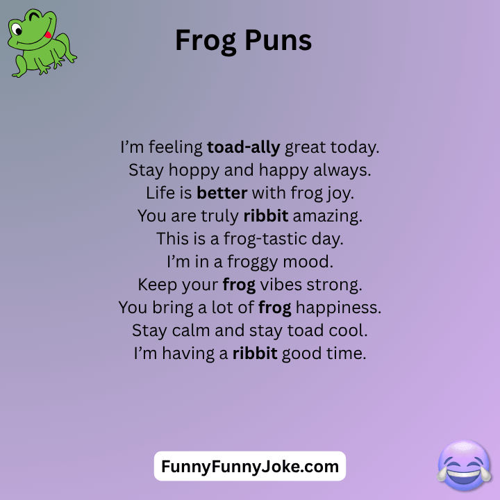 Frog Puns
