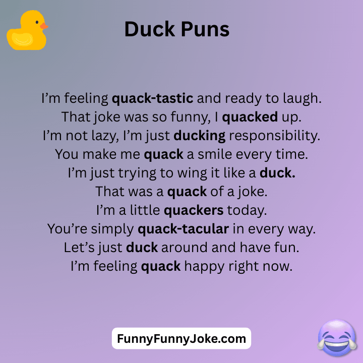 Duck Puns