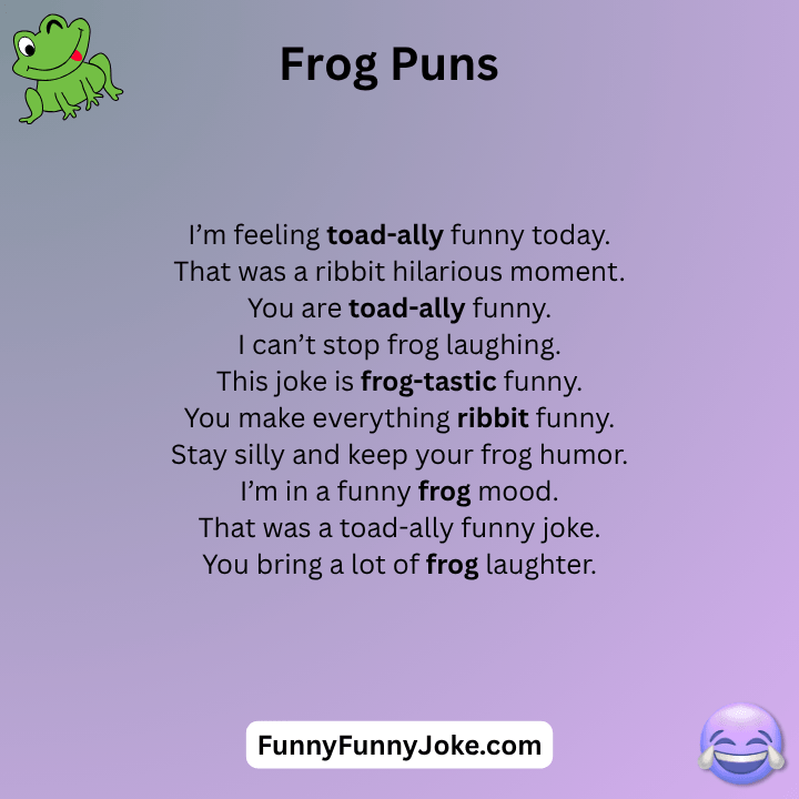 Frog Puns