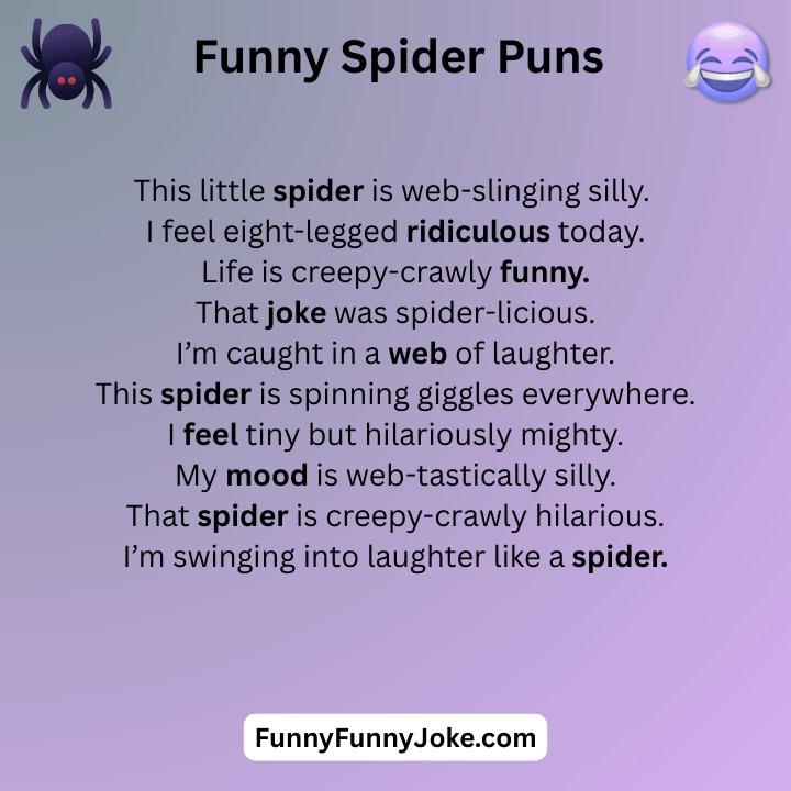 Funny Spider Puns