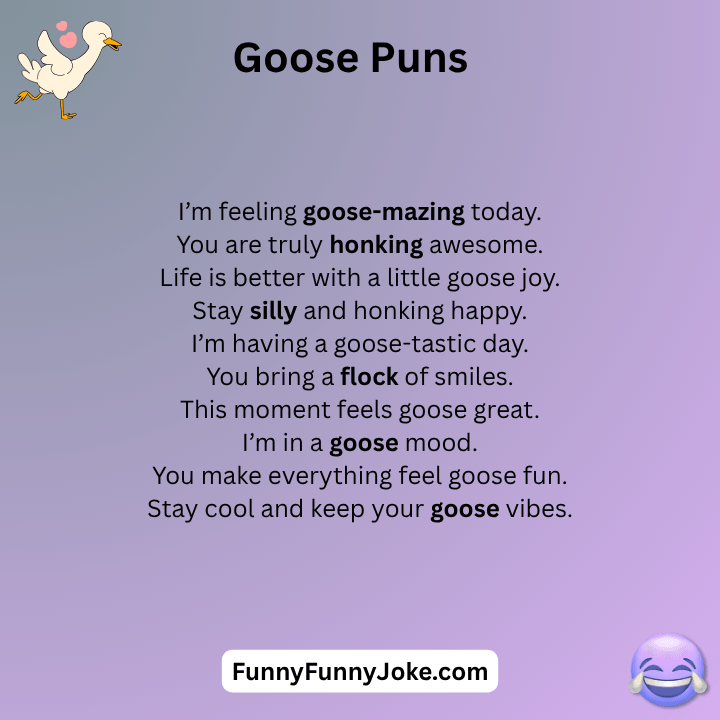 Goose Puns