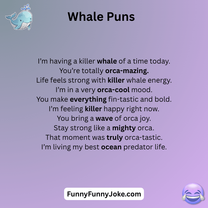 Whale Puns