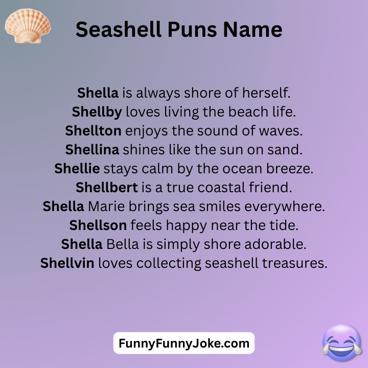 Seashell Puns Name