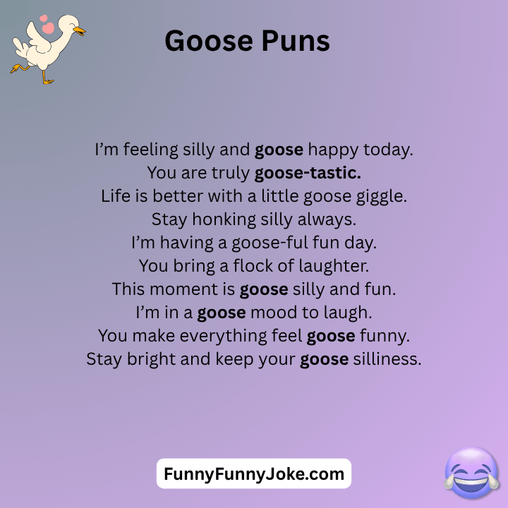Goose Puns