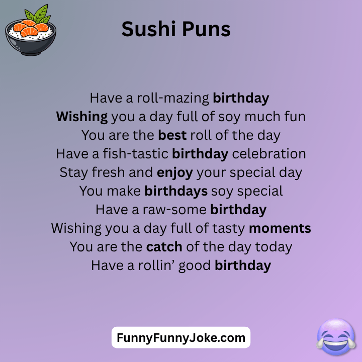 Sushi Puns