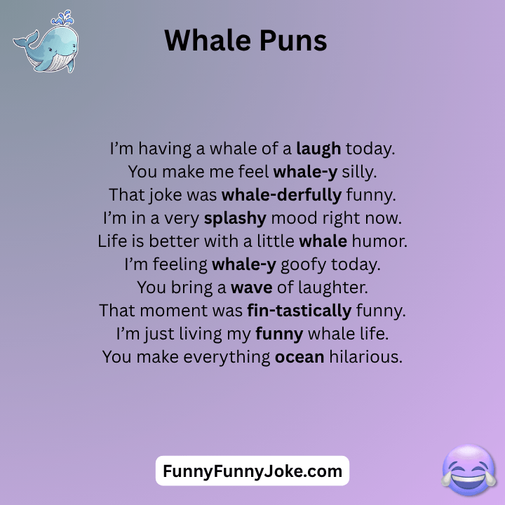 Whale Puns