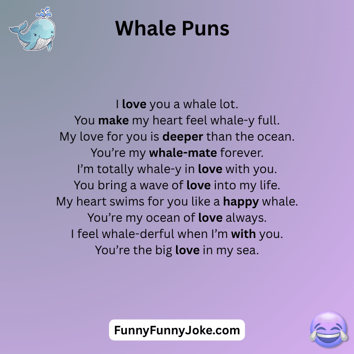 Whale Puns