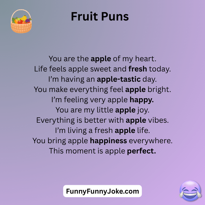 Apple Fruit Puns