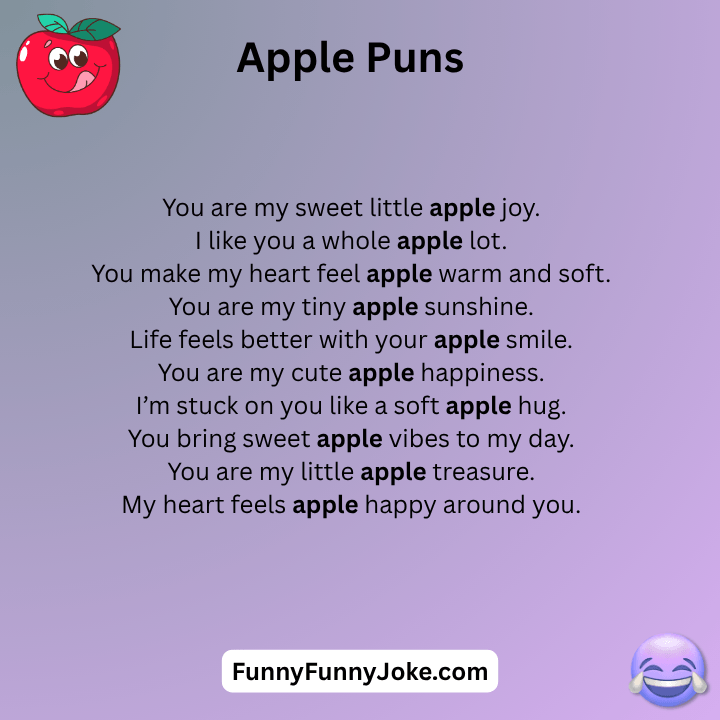 Apple Puns Cute