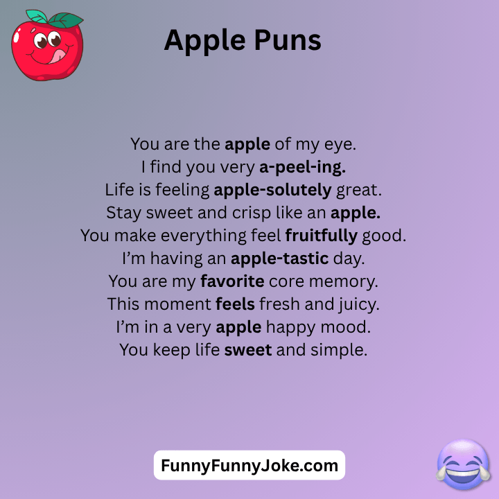 Apple Puns One Liners