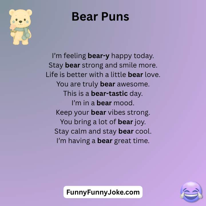 Bear Puns