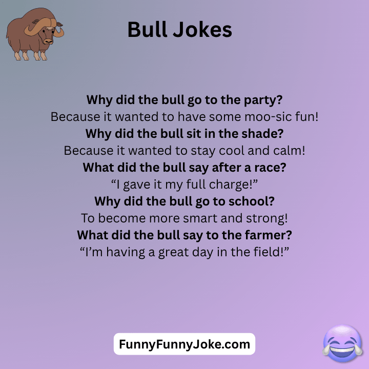 Bull Jokes One Liners