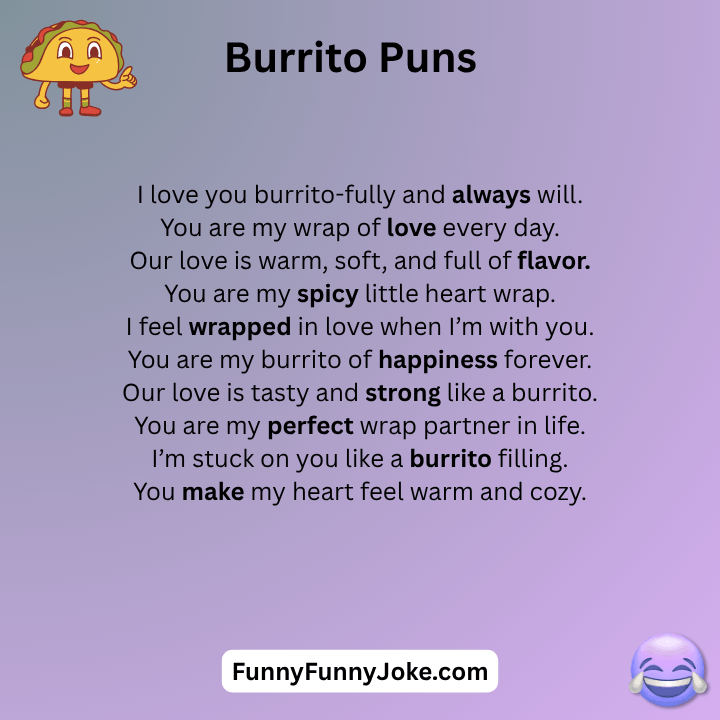Burrito Love Puns