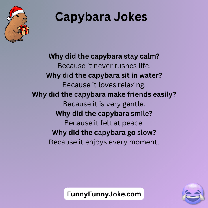 Capybara jokes One Liners