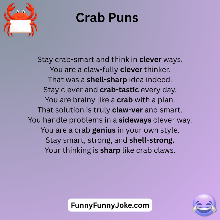 Clever Crab Puns