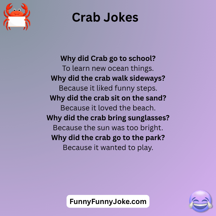 Crab Jokes For Kids