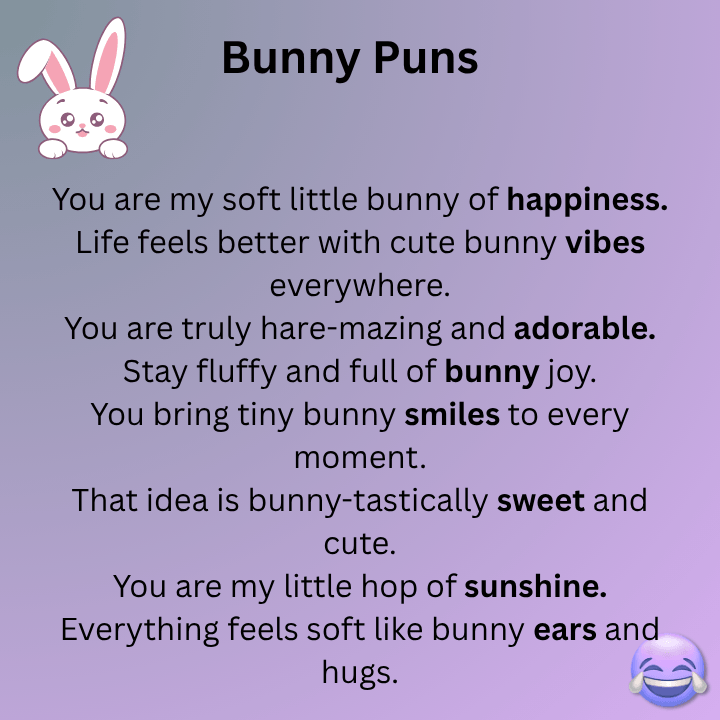 Cute Bunny Puns