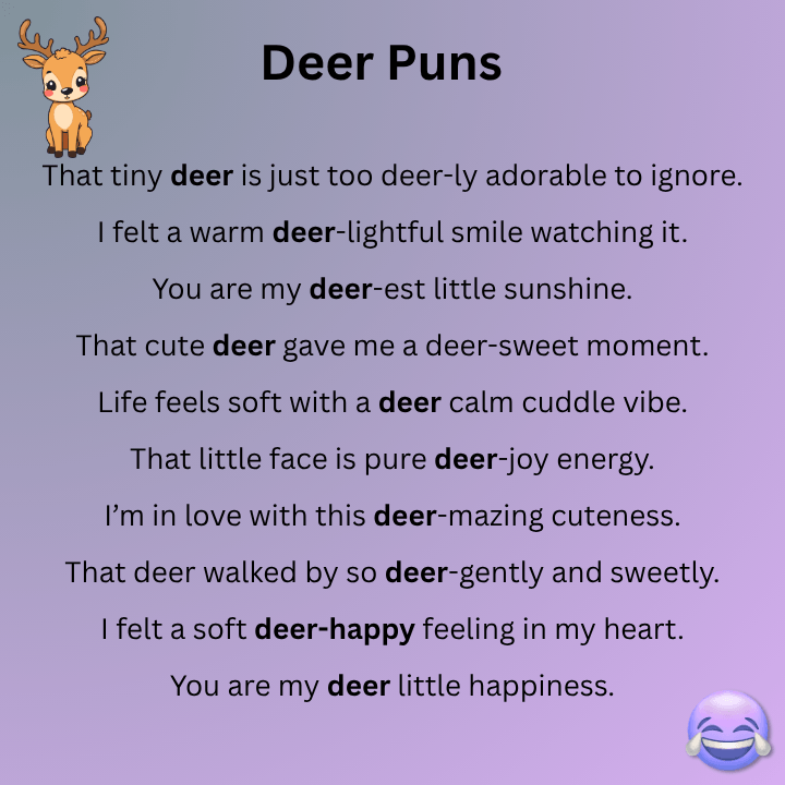 Cute Deer Puns