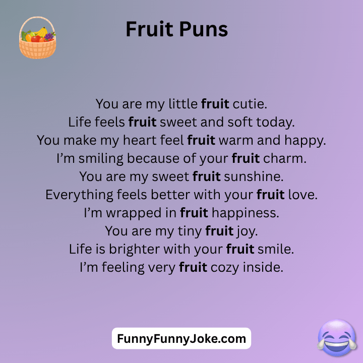 Cute Fruit Puns