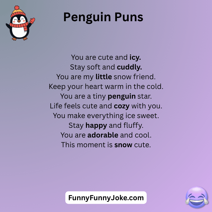 Cute Penguin Puns