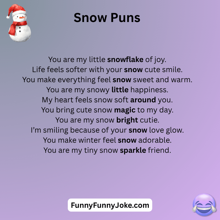 Cute Snow Puns