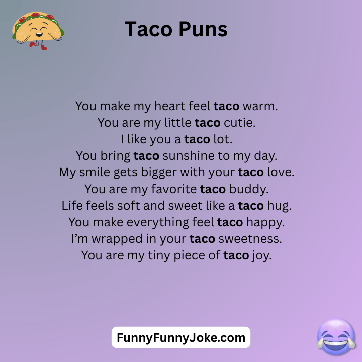 Cute Taco Puns