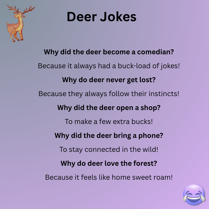Deer Jokes One Liners