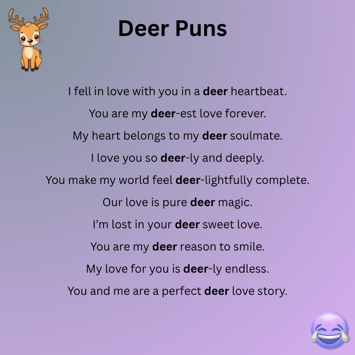 Deer Puns Love