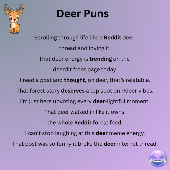 Deer Puns Reddit