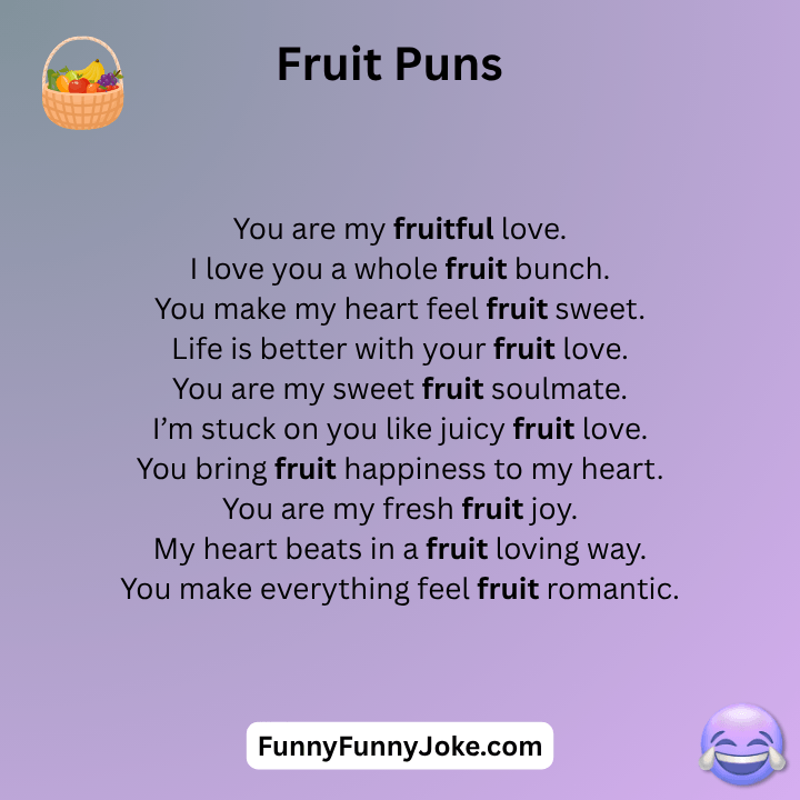Fruit Puns Love
