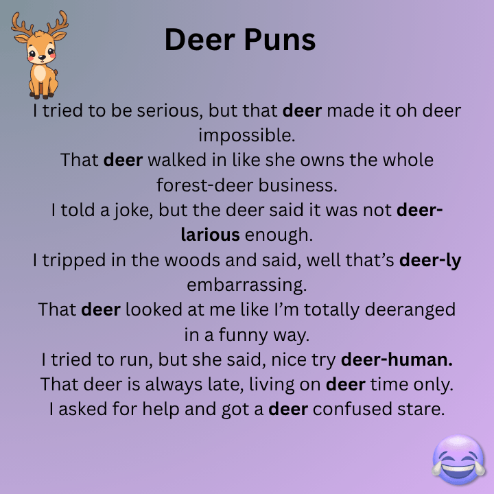 Funny Deer Puns