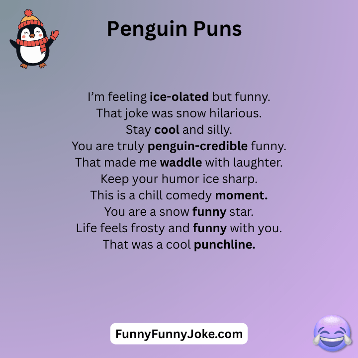 Funny Penguin Puns